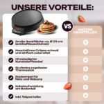 Bomann CM 2221 CB Crêpière 900 W Noir – Image 6