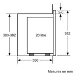 Micro-ondes BOSCH encastrable Série 04 noir BFL520MS0 – Image 8
