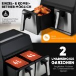 ProfiCook® Friteuse à air chaud | 2 compartiments | 8 litres (2x4 L) | Double – Image 5