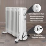 Radiateur bain d'huile 11R 2300W Clatronic Clatronic RA 3737 Blanc – Image 7