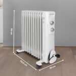Radiateur bain d'huile 11R 2300W Clatronic Clatronic RA 3737 Blanc – Image 3