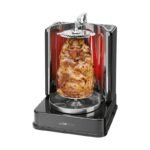 Clatronic® Döner Multigrill | Parfait pour les gyros, kebabs & Co | Gril gyros pour griller sans graisse à la maison | Gril à kebab Incl. tournebroche & 6 brochettes de viande | DVG 3686 – Image 4